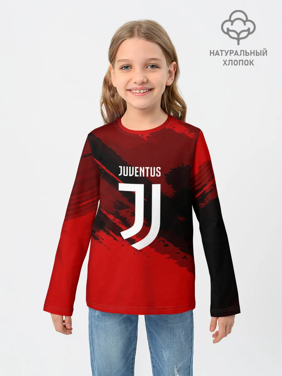Детский лонгслив / JUVENTUS SPORT RED