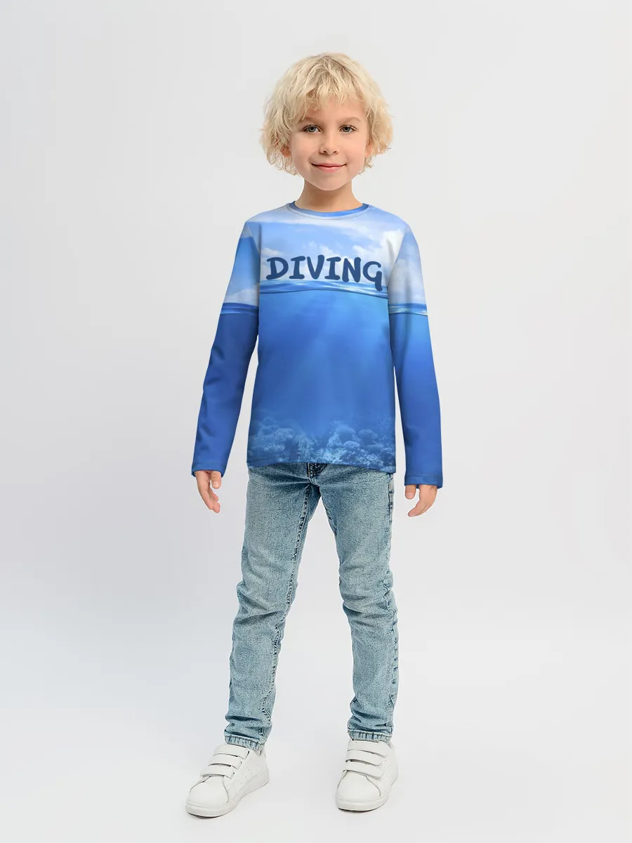 Детский лонгслив / Дайвинг
