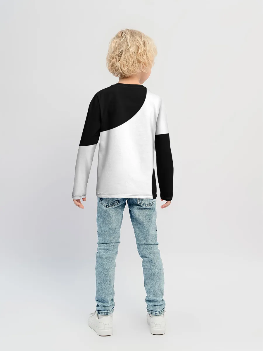 Детский лонгслив / Россия Black&White