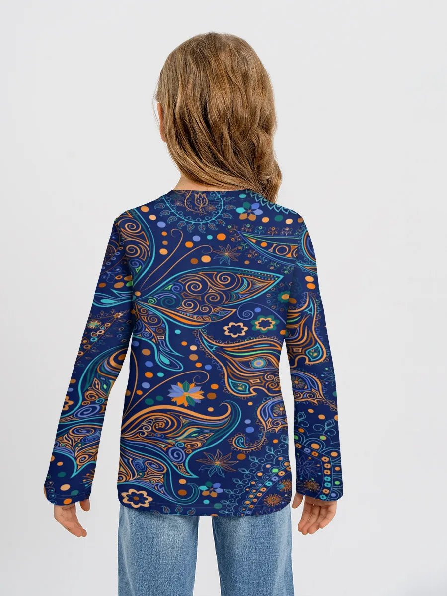 Детский лонгслив / Необычные узоры