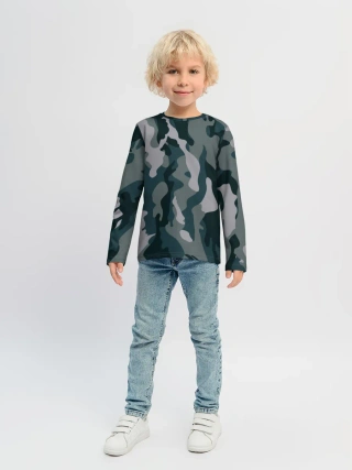 Детский лонгслив / камуфляж