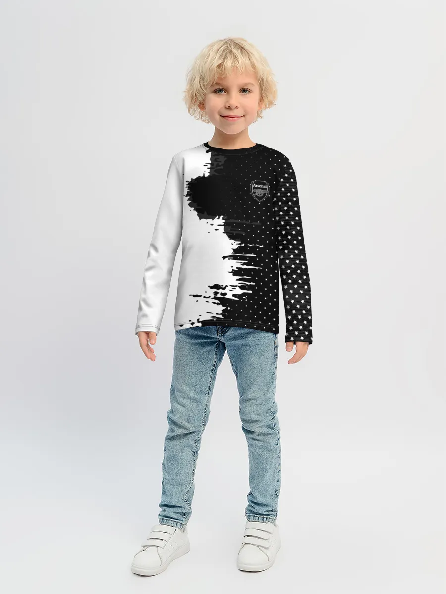 Детский лонгслив / Arsenal uniform black 2018