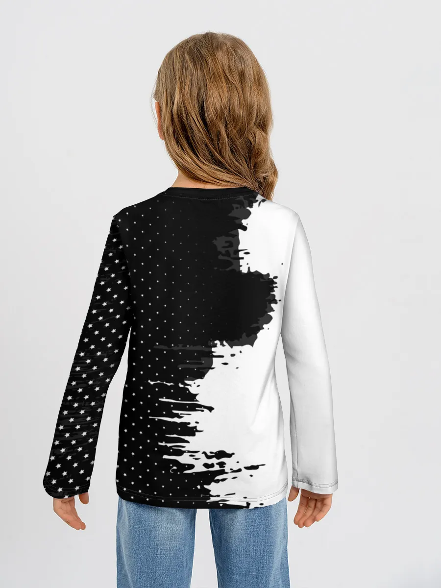 Детский лонгслив / Barcelona uniform black 2018