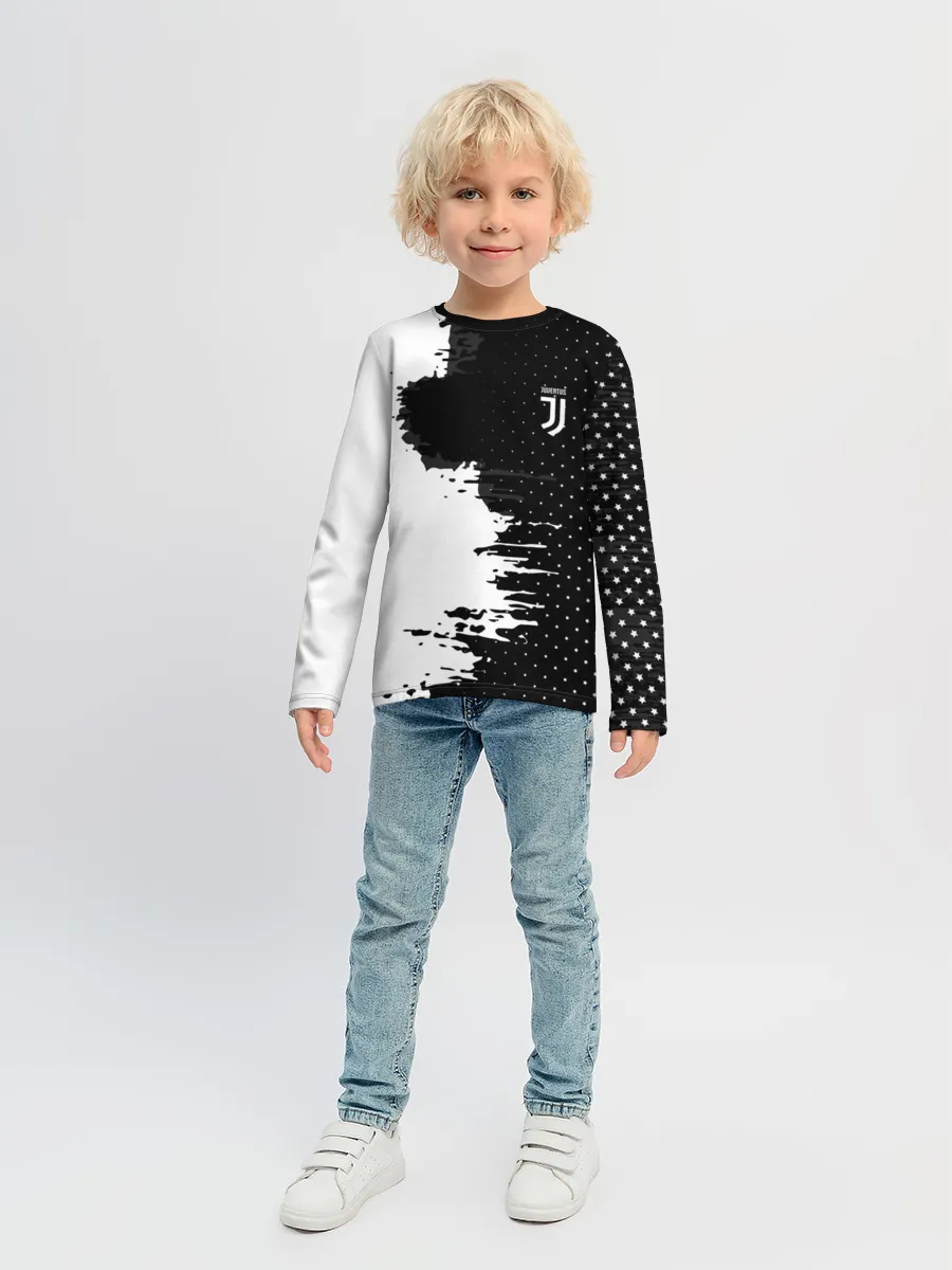 Детский лонгслив / Juventus uniform black 2018