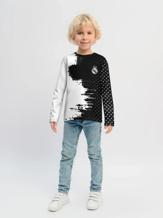Детский лонгслив / Real Madrid uniform black 2018