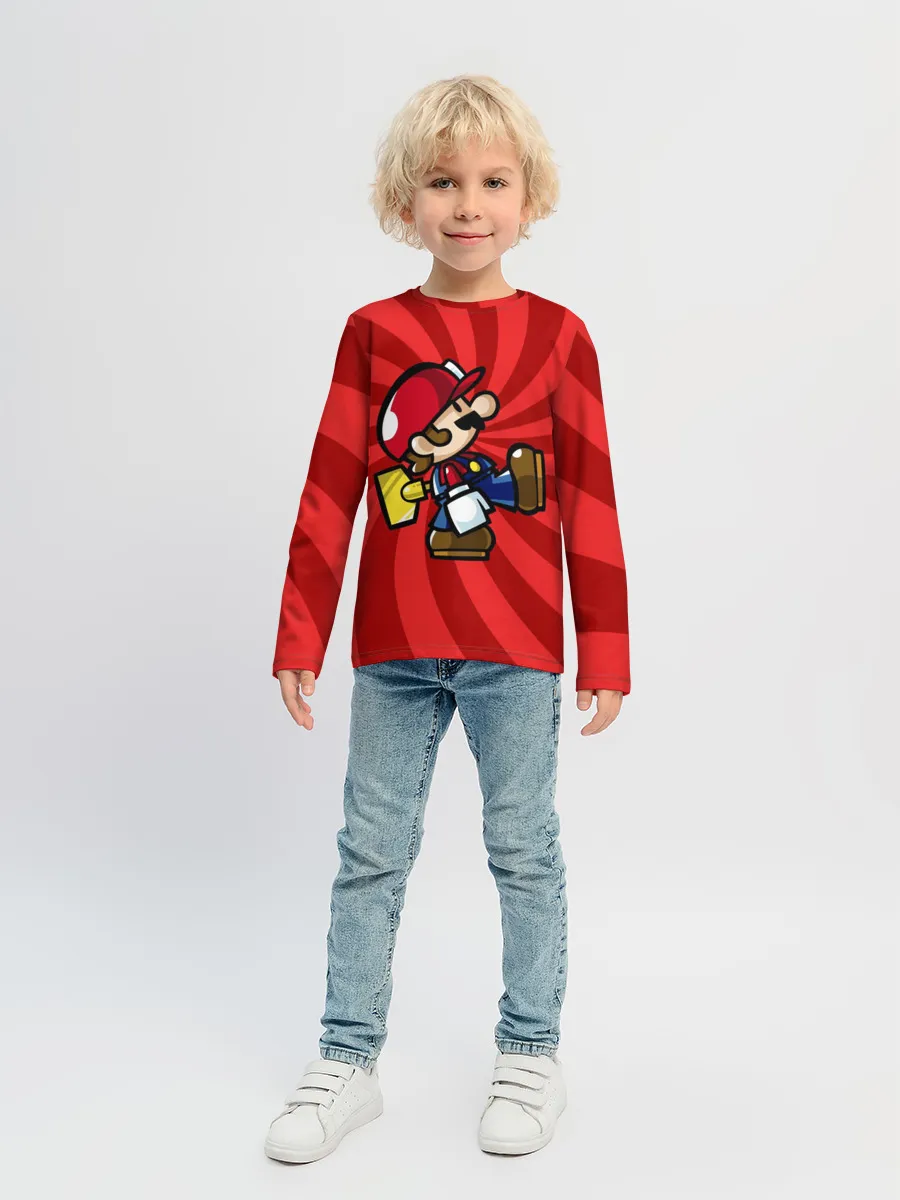 Детский лонгслив / Mario