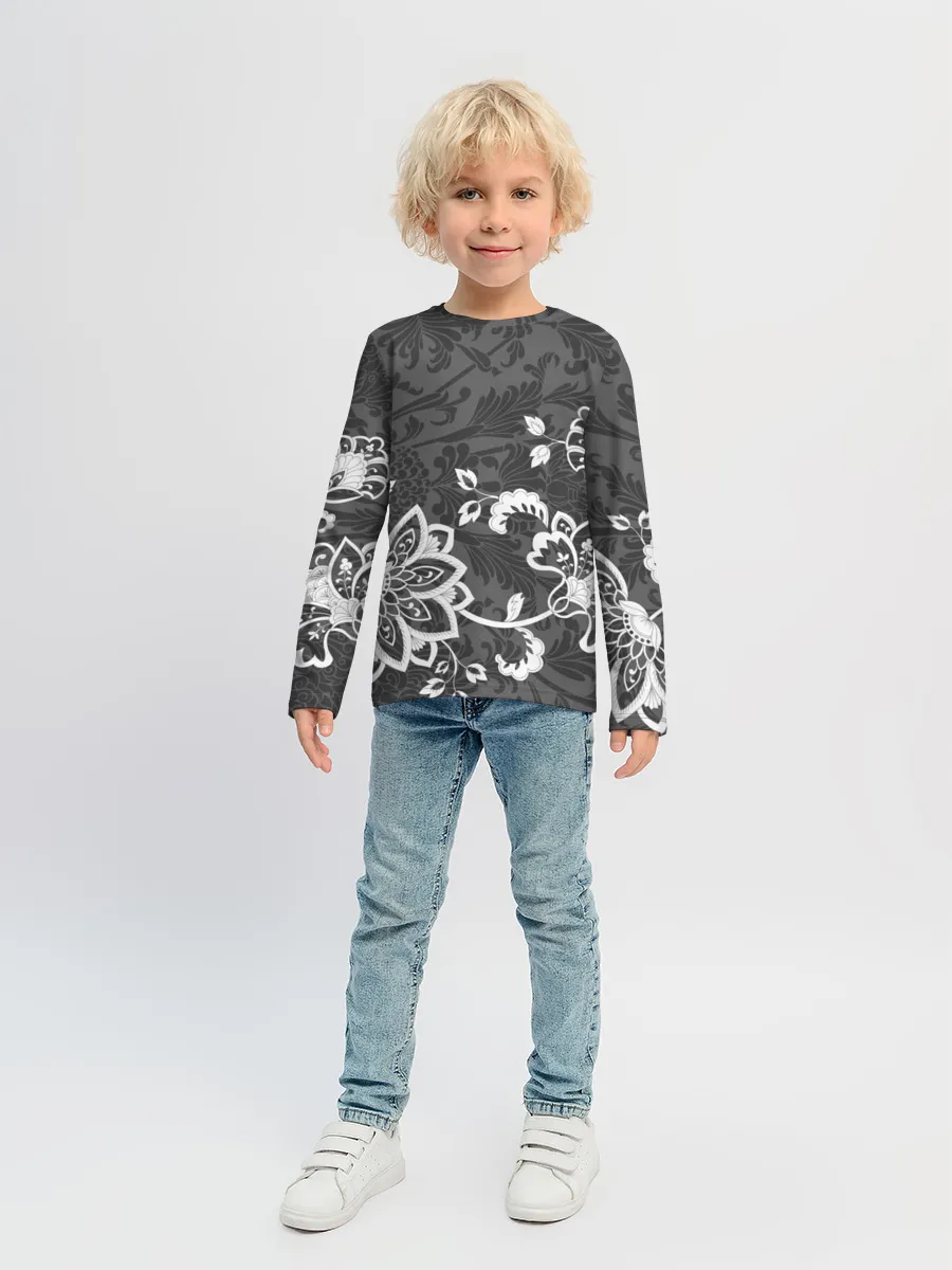 Детский лонгслив / Кружевной узор