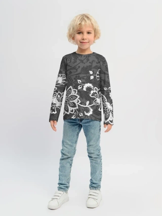 Детский лонгслив / Кружевной узор