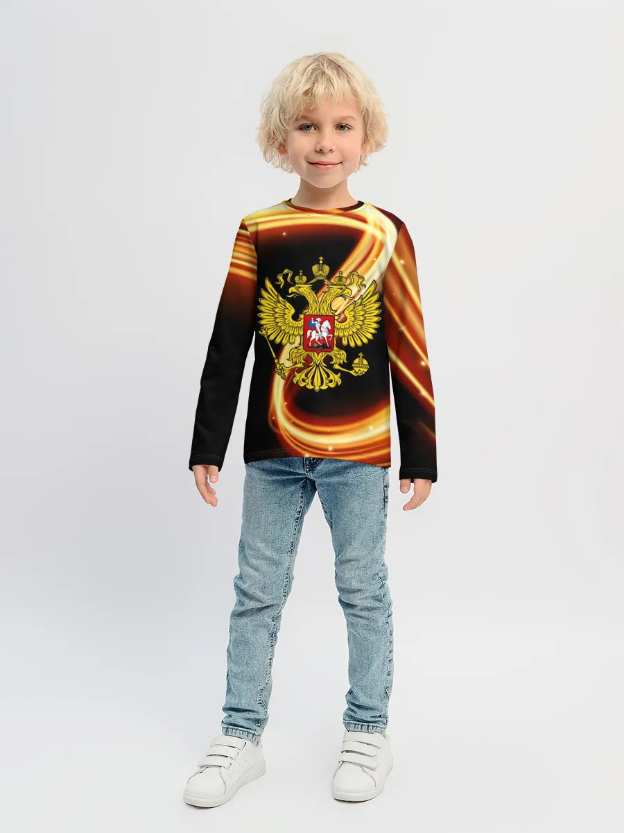 Детский лонгслив / Герб РФ collection line