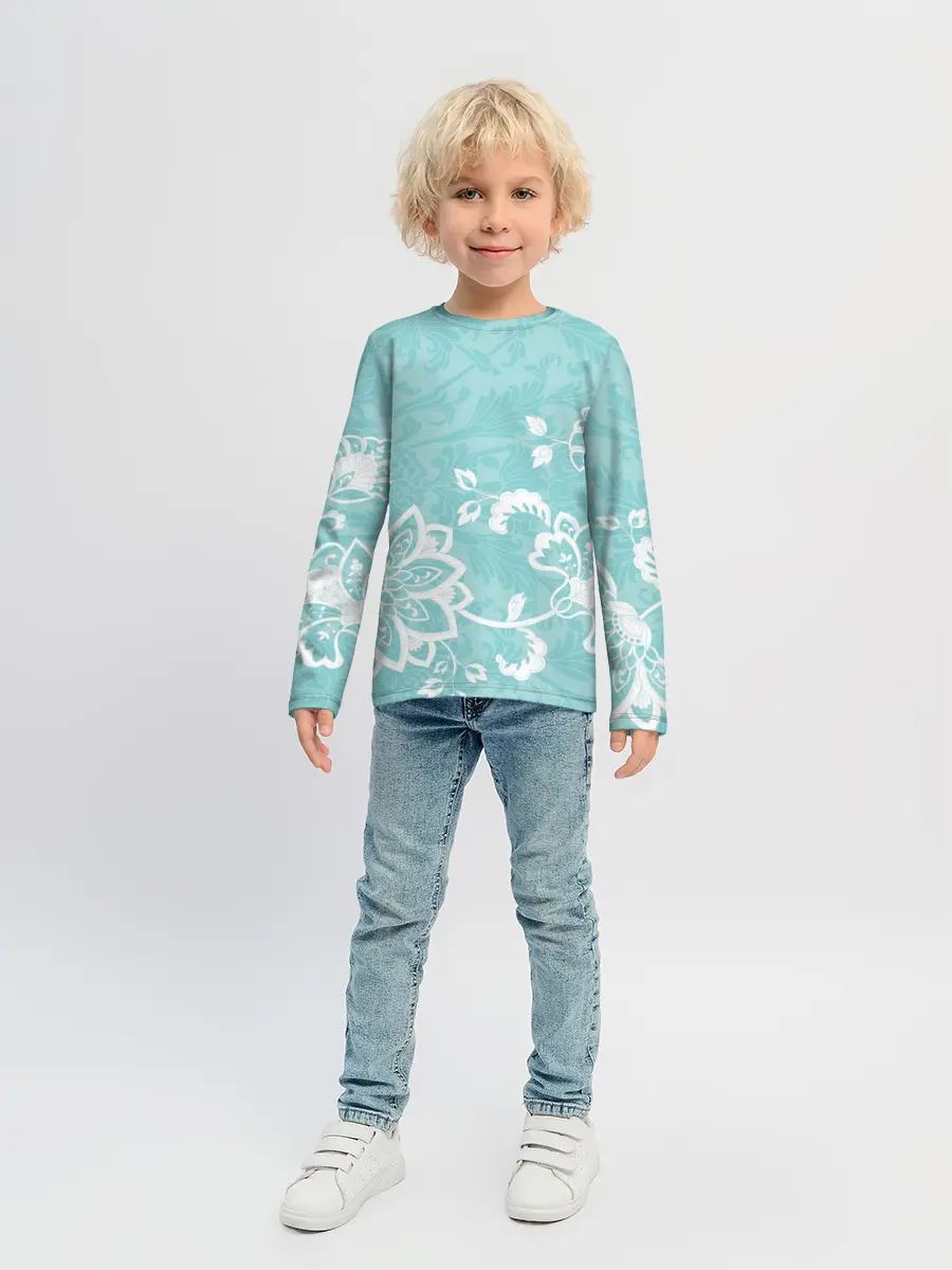 Детский лонгслив / Кружевные цветы