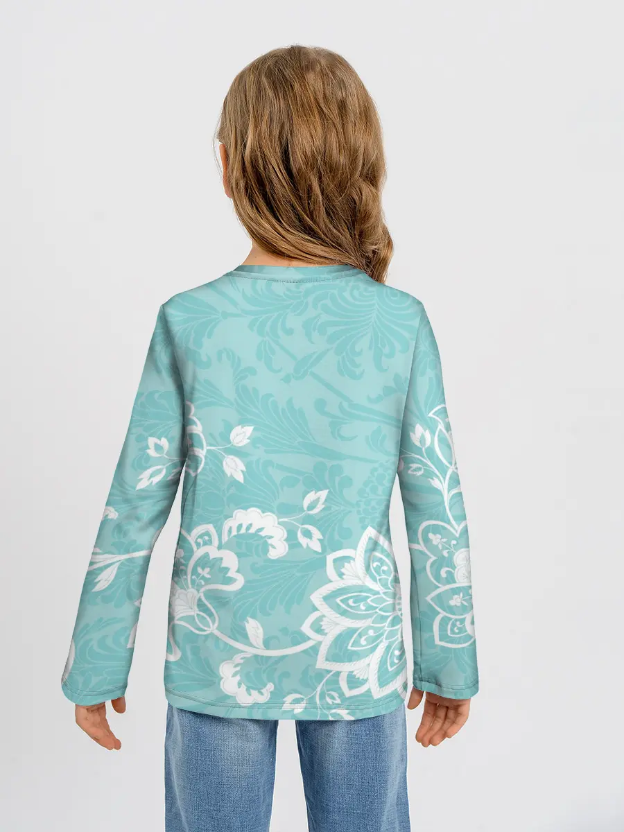 Детский лонгслив / Кружевные цветы