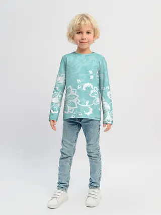 Детский лонгслив / Кружевные цветы