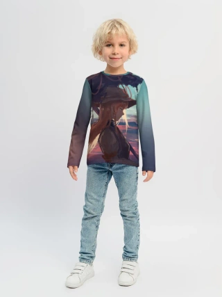 Детский лонгслив / Зонтик