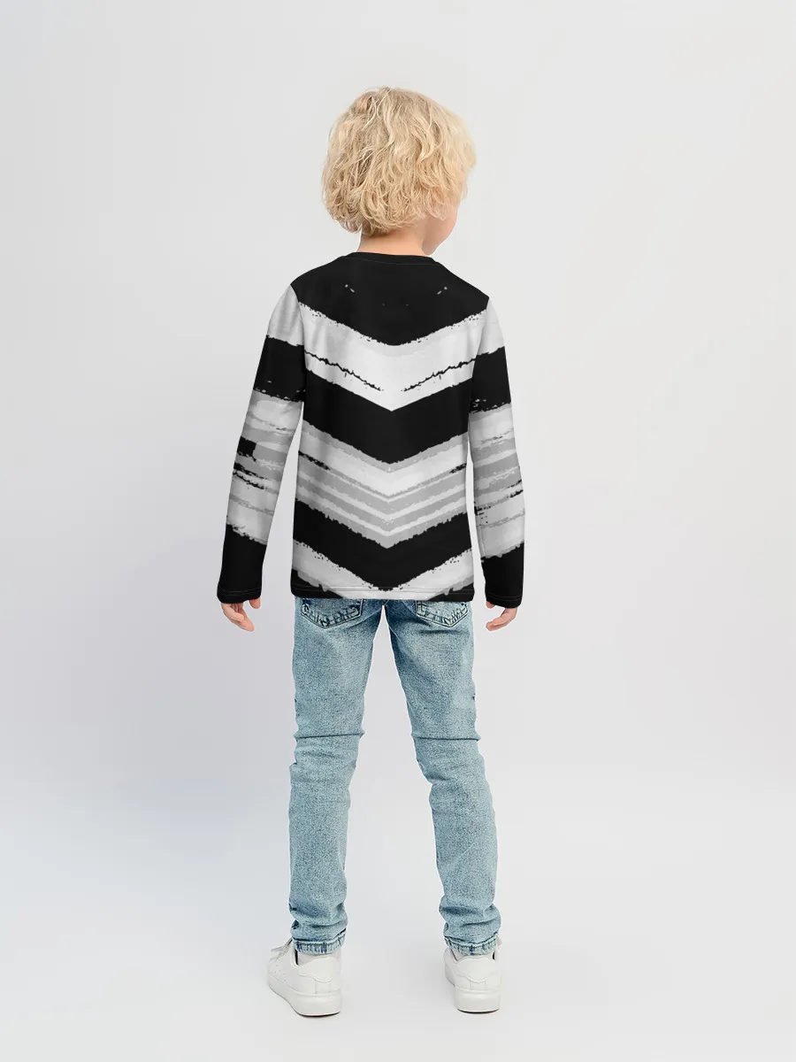 Детский лонгслив / Mercedes sport abstract 2018