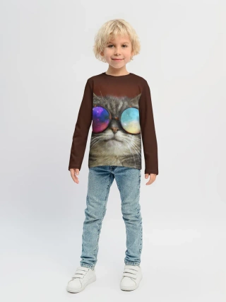 Детский лонгслив / котейки