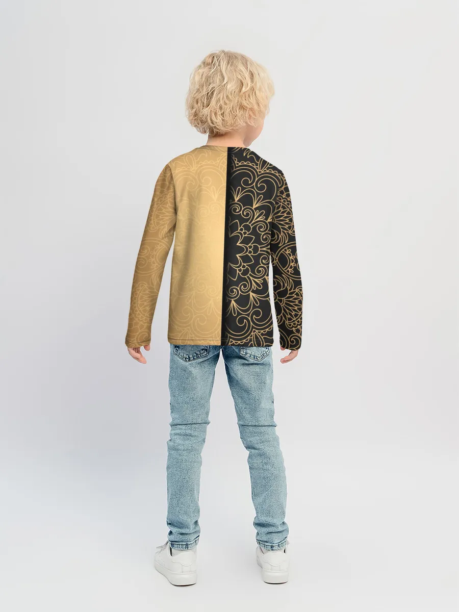 Детский лонгслив / Черное золото