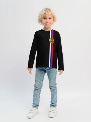 Детский лонгслив / Лента с гербом России