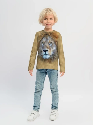 Детский лонгслив / Лев