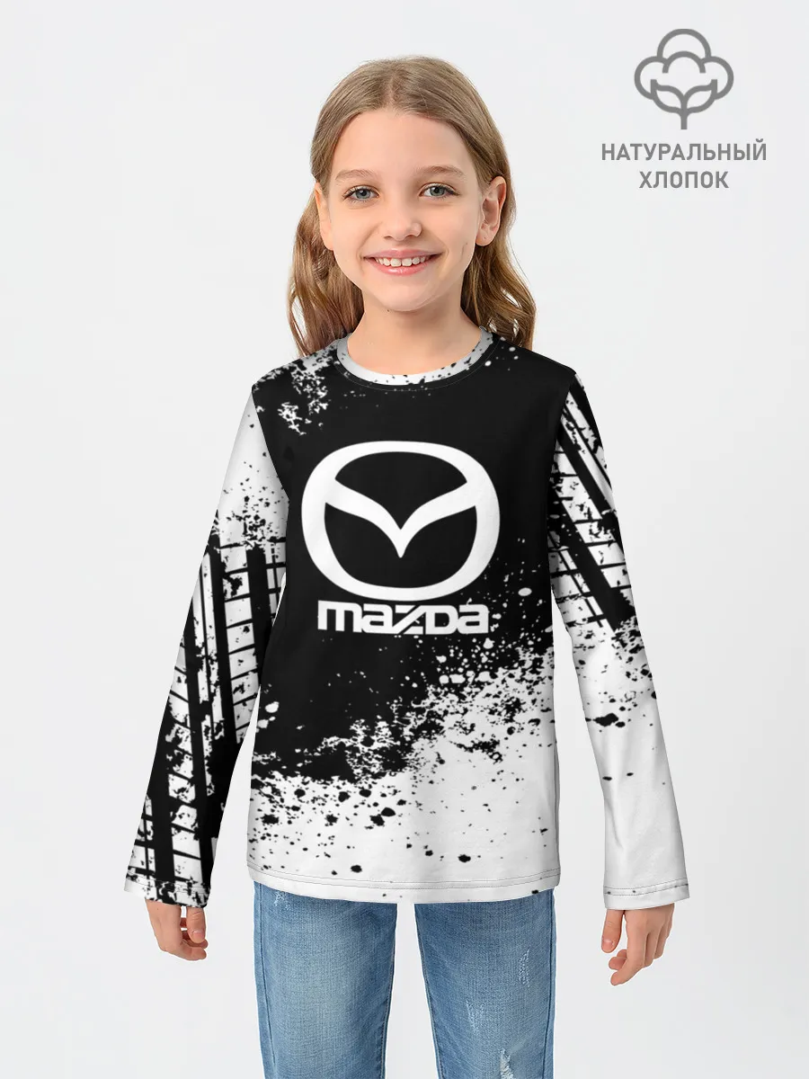 Детский лонгслив / Mazda abstract sport