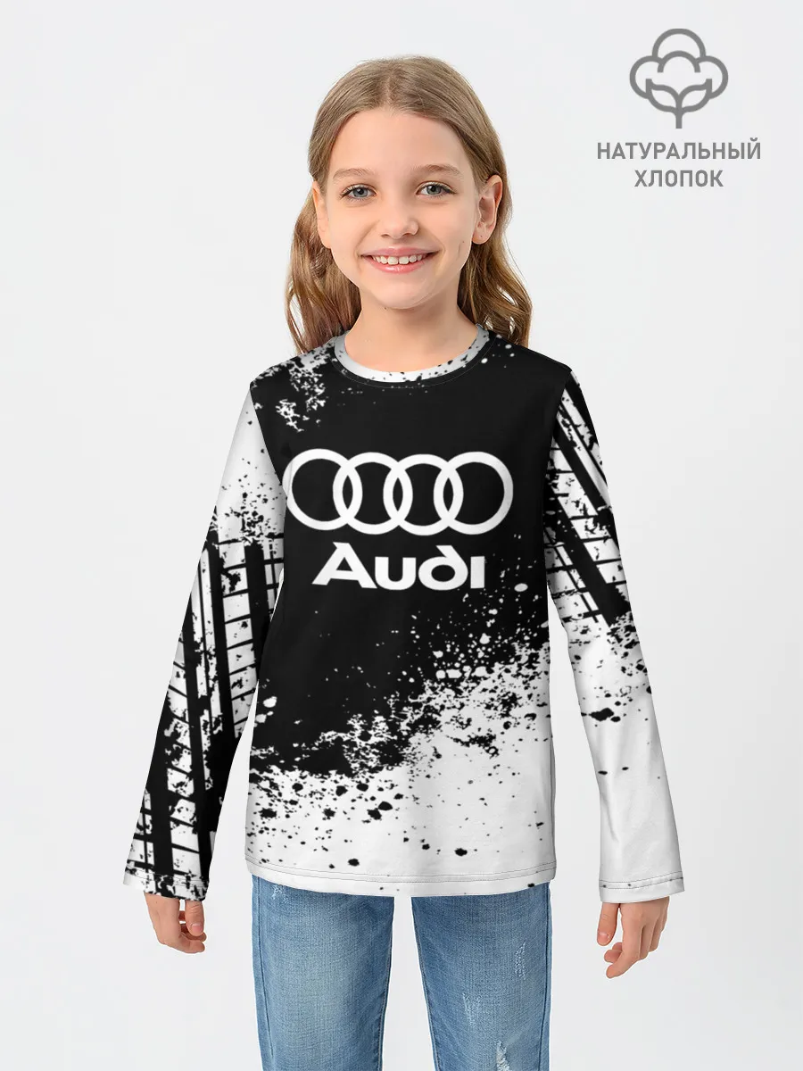 Детский лонгслив / Audi abstract sport