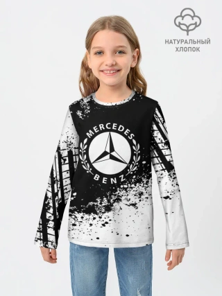 Детский лонгслив / Mercedes abstract sport