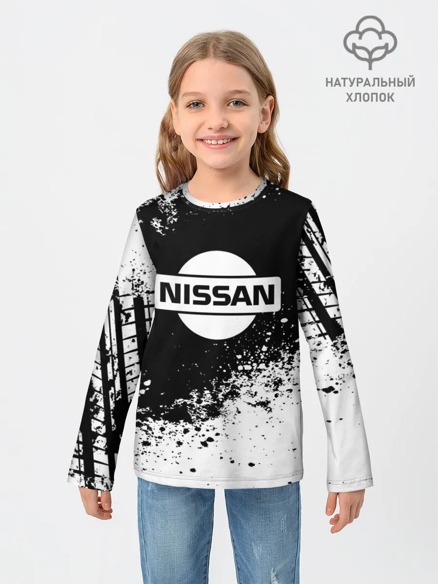 Детский лонгслив / Nissan abstract sport