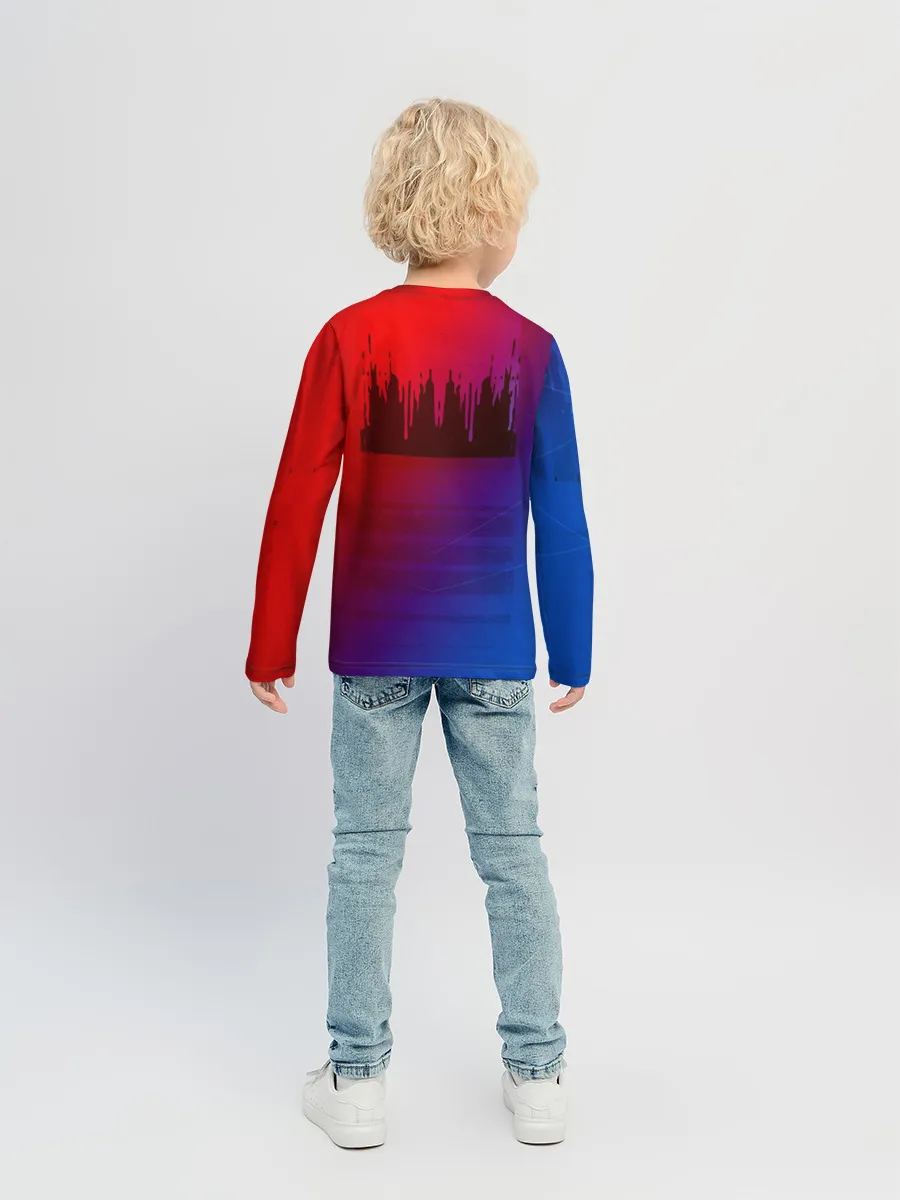 Детский лонгслив / FC Barcelona color sport