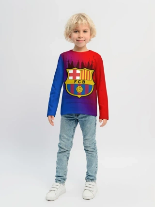 Детский лонгслив / FC Barcelona color sport