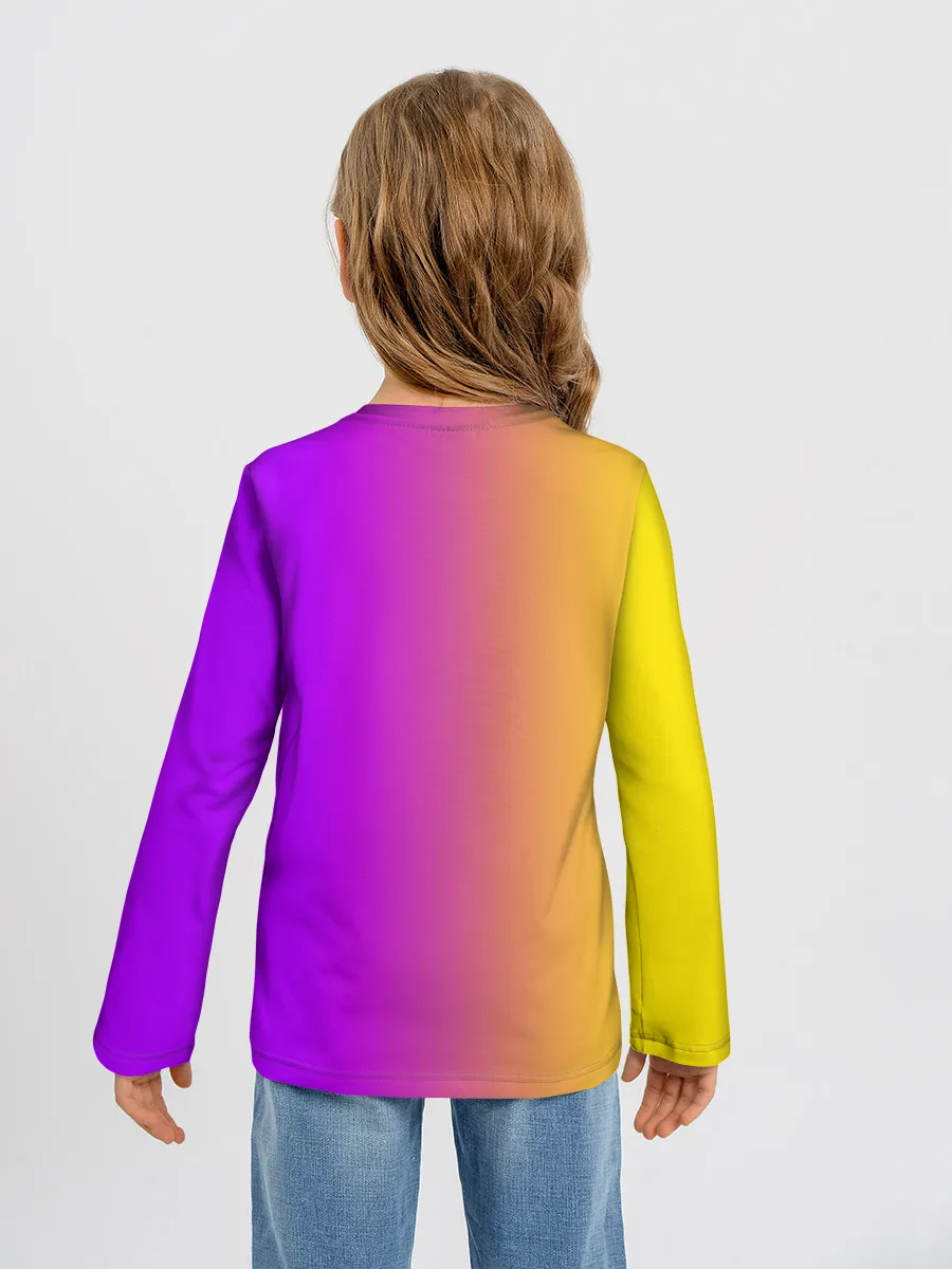 Детский лонгслив / Милый котёнок