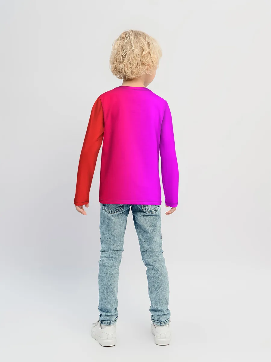Детский лонгслив / Радужный слоник