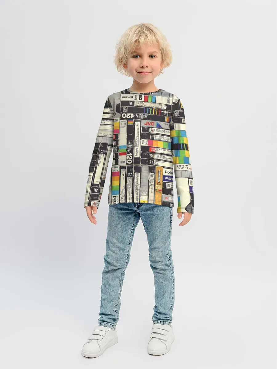 Детский лонгслив / VHS-кассеты