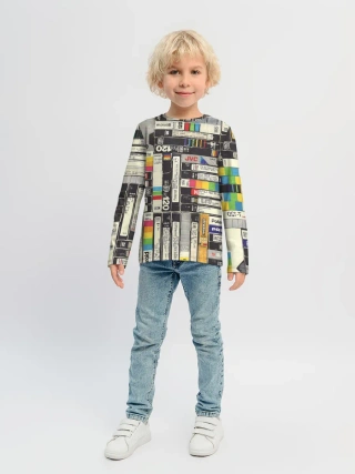 Детский лонгслив / VHS-кассеты