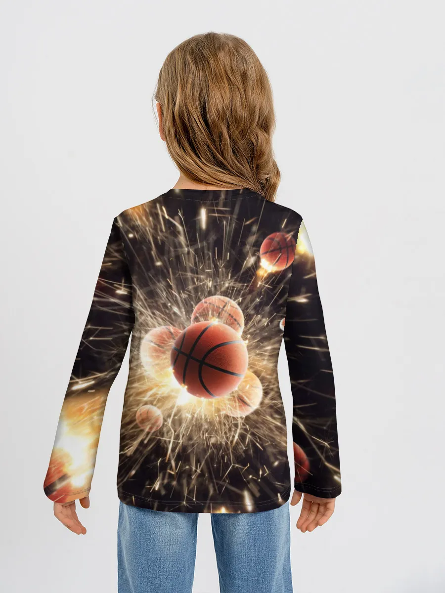 Детский лонгслив / Звезда баскетбола