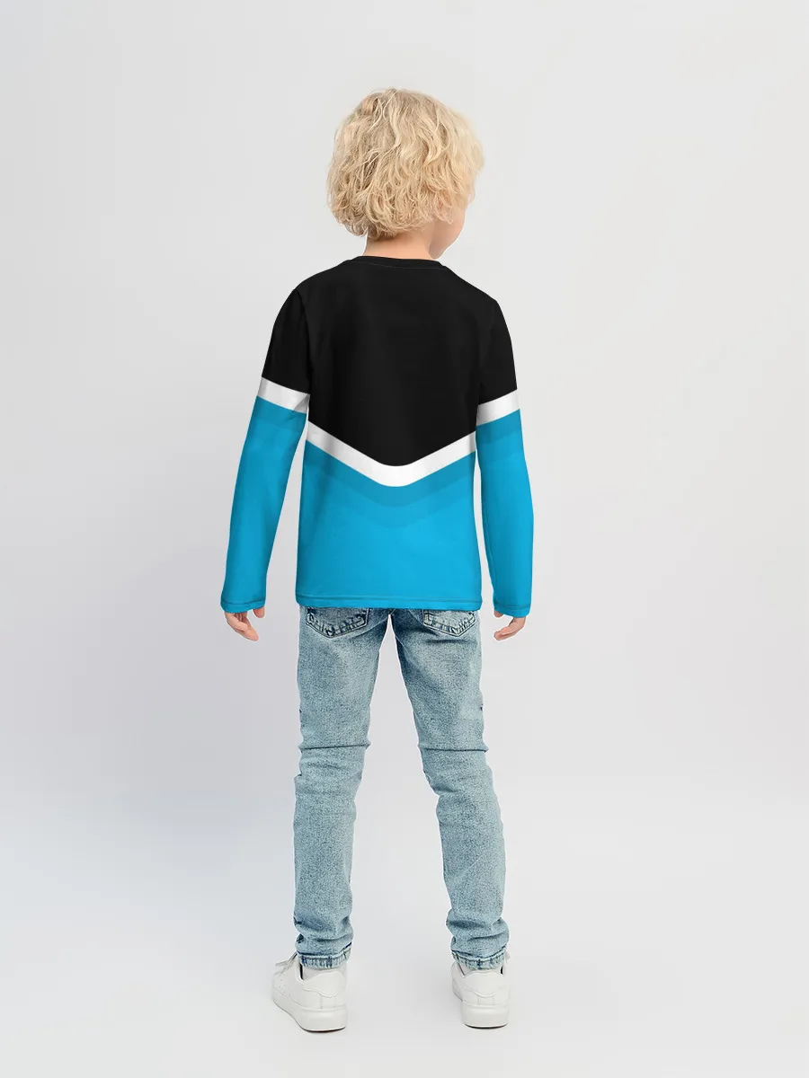 Детский лонгслив / BMW Black & Blue