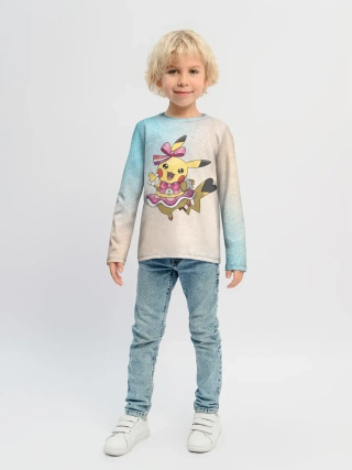 Детский лонгслив / Пикачу