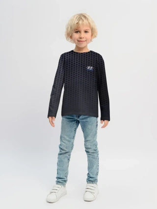 Детский лонгслив / HYUNDAI carbon uniform 2018