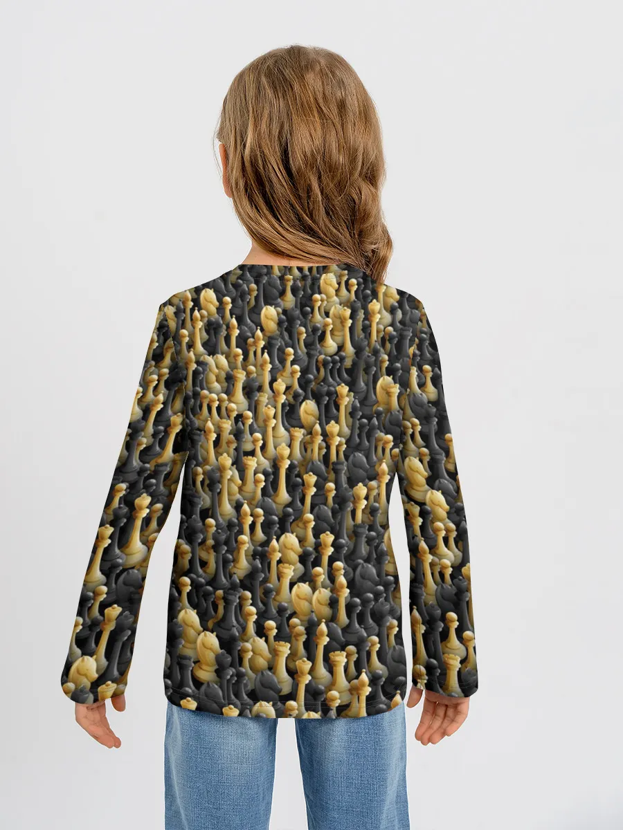 Детский лонгслив / Шахматы