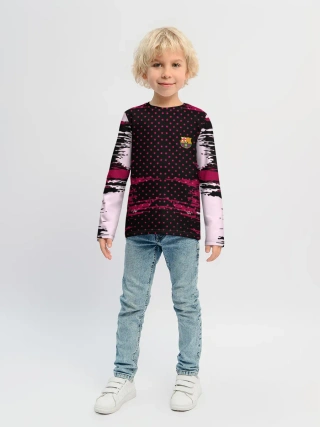 Детский лонгслив / Barcelona abstract collection