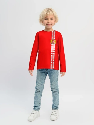 Детский лонгслив / Грузия, лента с гербом