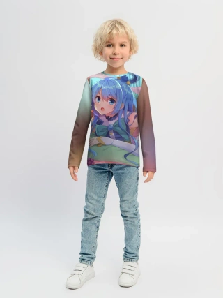 Детский лонгслив / коносуба аква