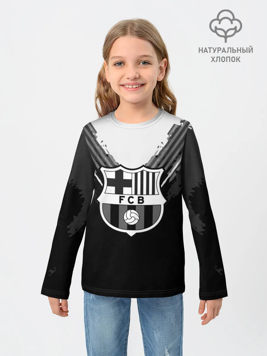 Детский лонгслив / Barcelona abstract original