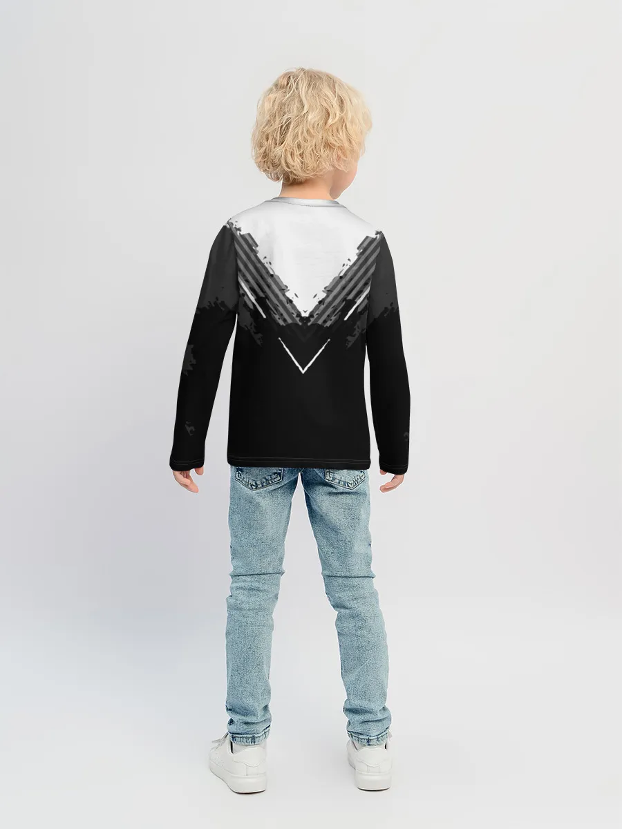 Детский лонгслив / Real Madrid abstract original