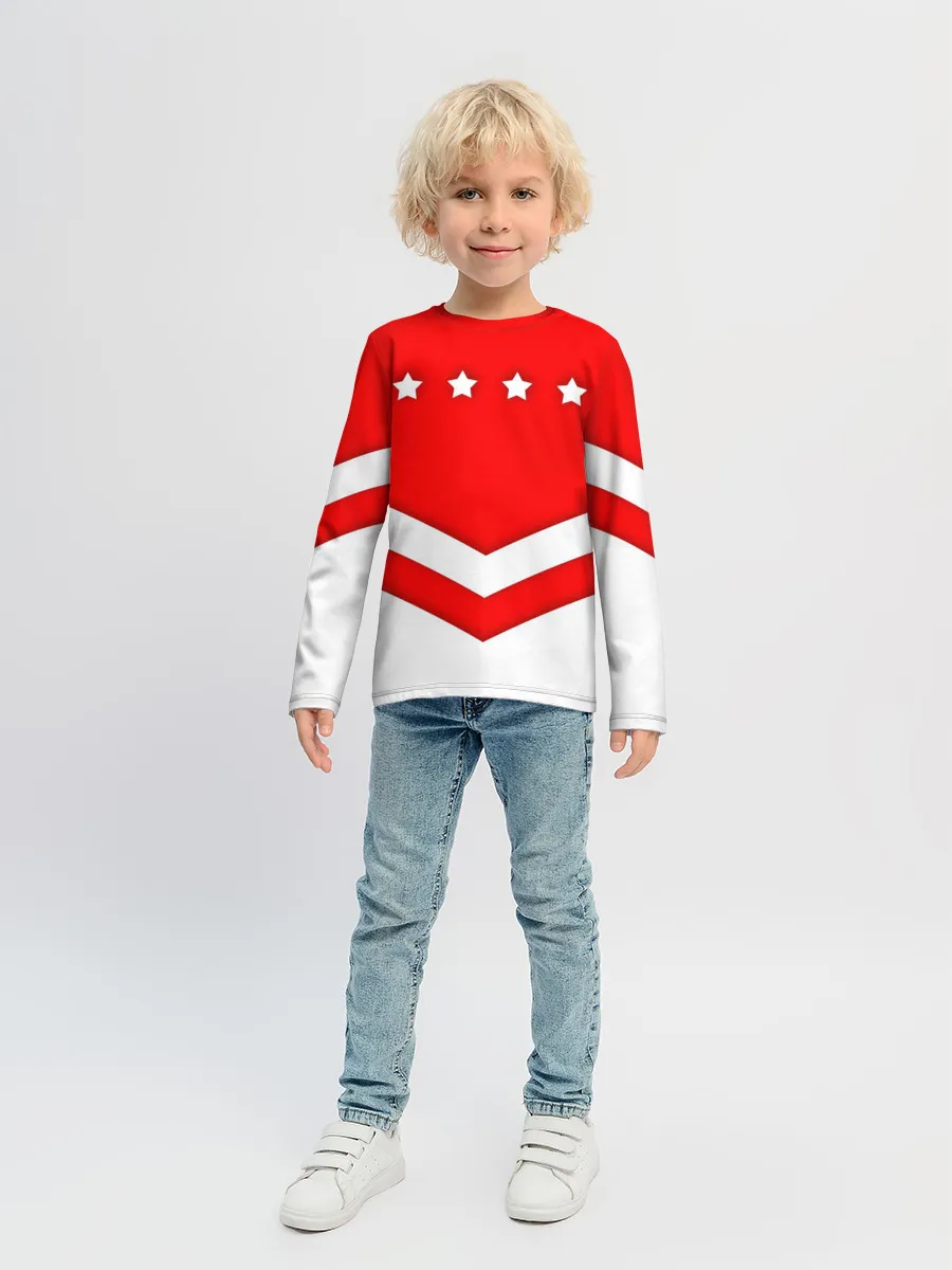 Детский лонгслив / Звезды и полосы