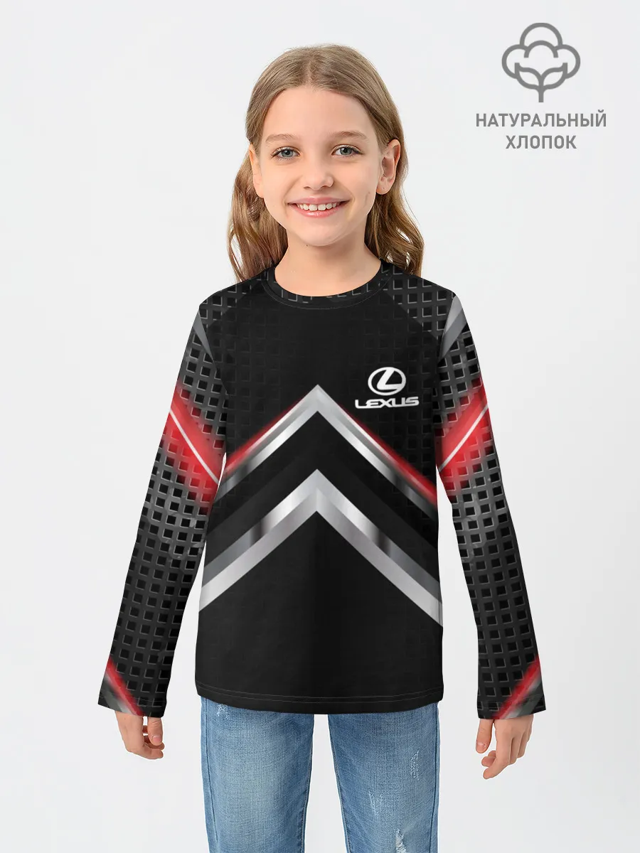 Детский лонгслив / Lexus abstract line
