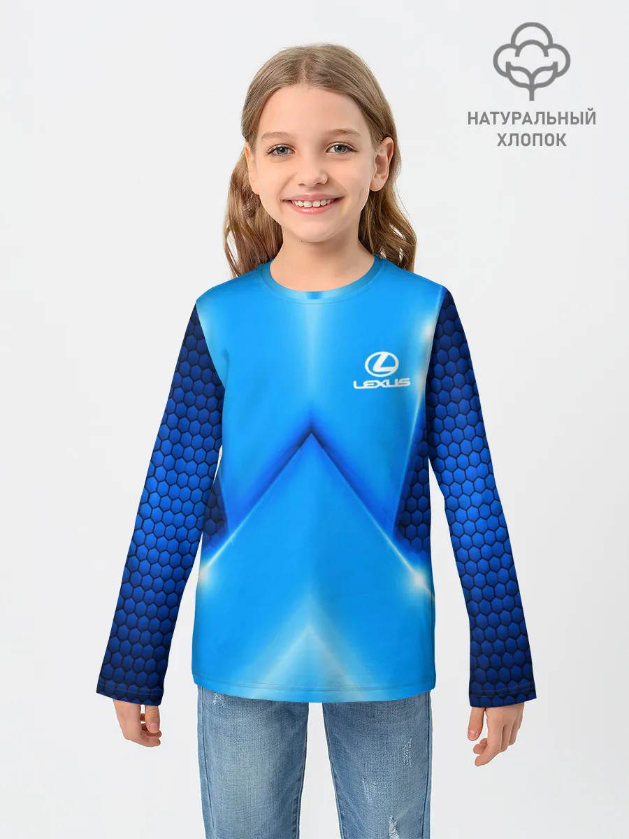 Детский лонгслив / Lexus car sport SKY