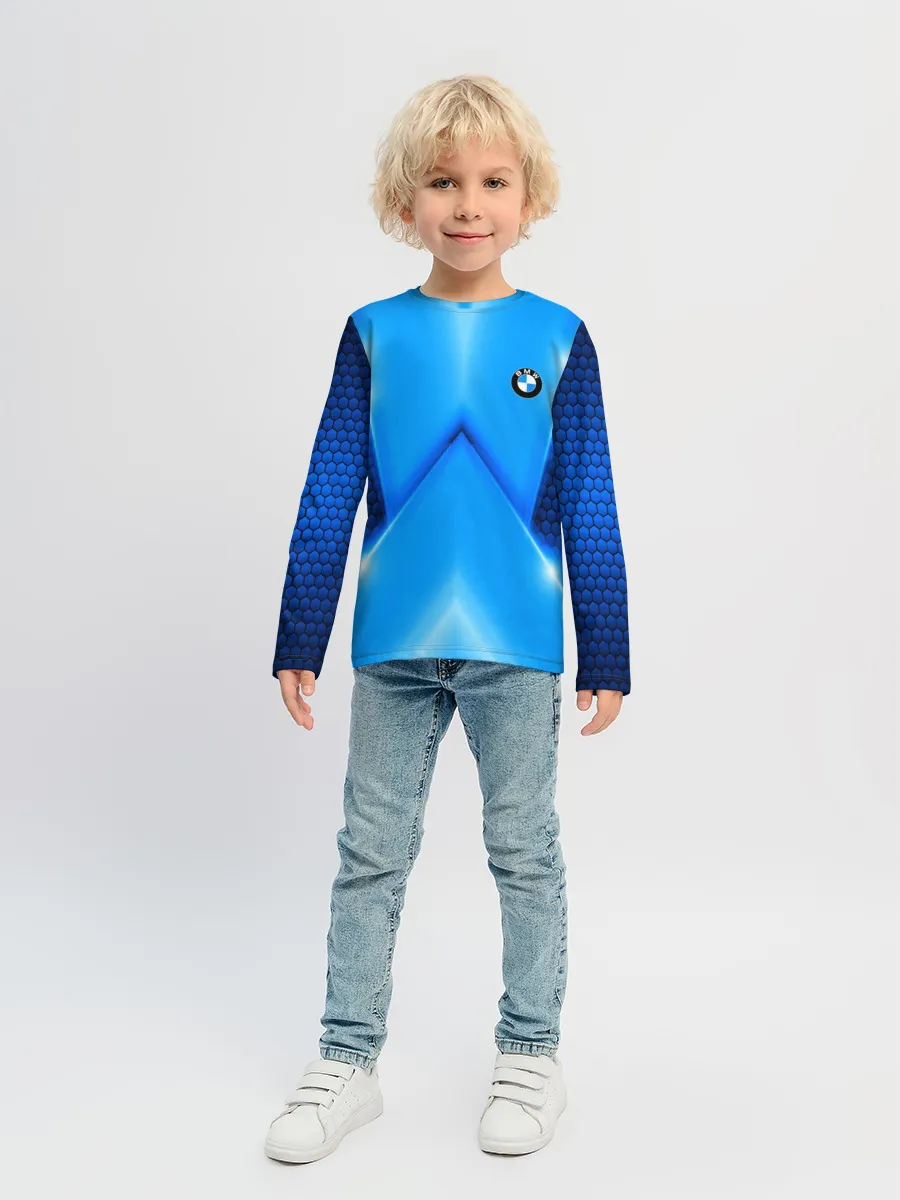 Детский лонгслив / BMW car sport SKY