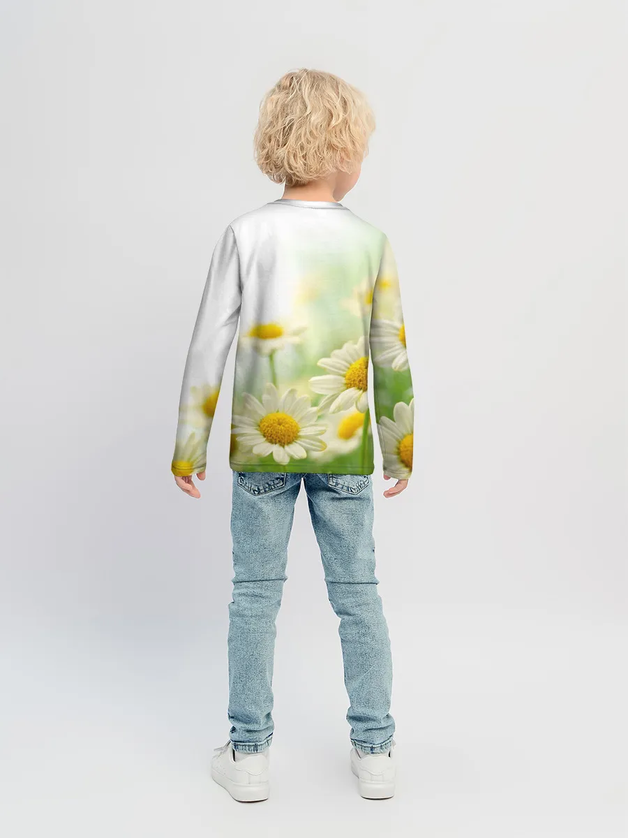 Детский лонгслив / Полевые ромашки