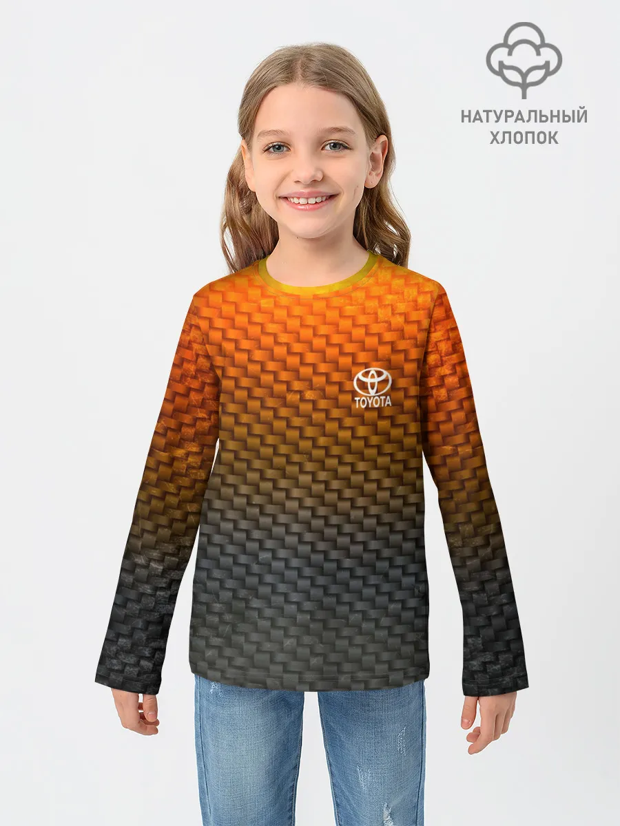 Детский лонгслив / TOYOTA COLLECTION CARBON