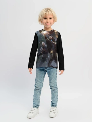 Детский лонгслив / Геральт и Йен