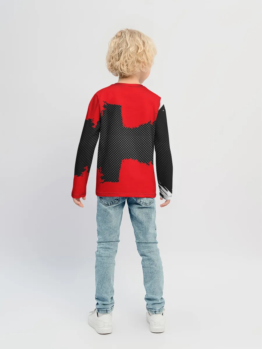 Детский лонгслив / BARCELONA SPORT RED